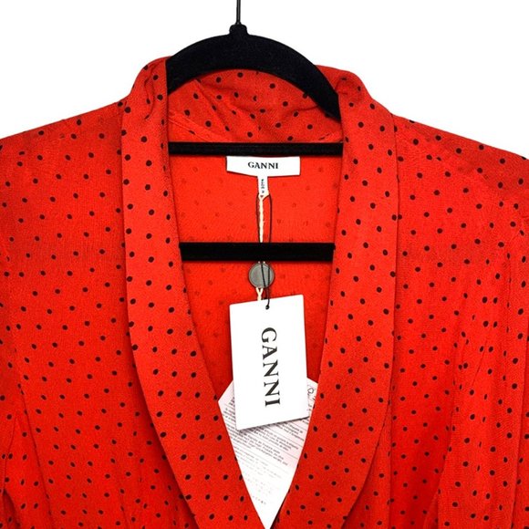 NWT GANNI Mullin Georgette Dress - Picture 5 of 10